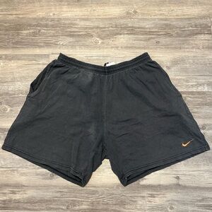 Y2K Nike Cotton shorts - embroidered swoosh - size Large